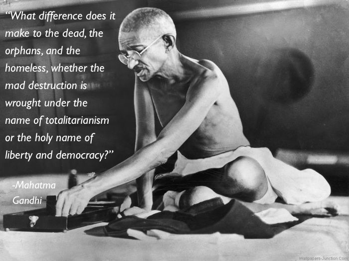 Pacifism Quotes Gandhi
